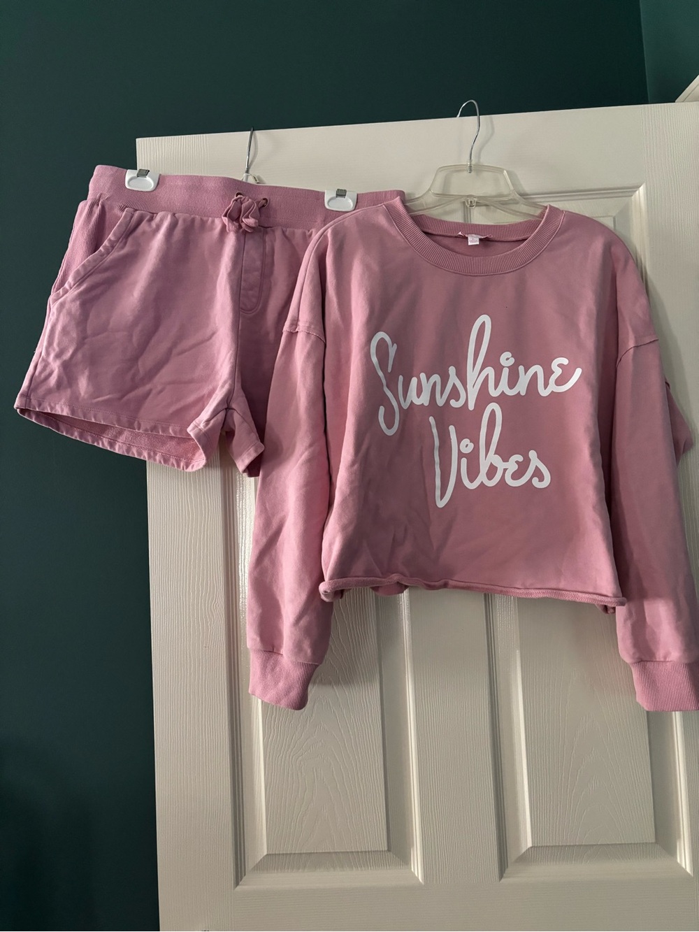Pink Lily Pink "Sunshine Vibes" Two-Piece Pajama Set